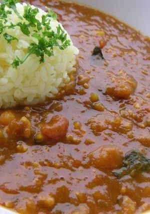 丸ごと！かぼちゃ＆トマトのひき肉カレー-レシピのメイン写真
