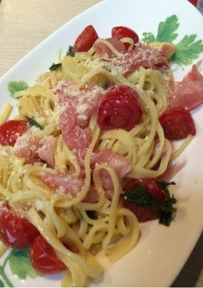 ちょっと本格★簡単冷製生ハム生パスタ-レシピのメイン写真