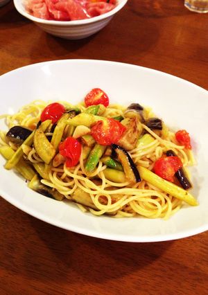 色鮮やか、夏野菜のパスタ-レシピのメイン写真
