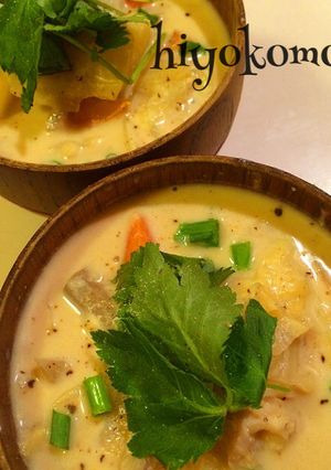 豆乳味噌スープ-レシピのメイン写真