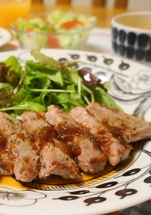 ＊サーロインステーキ＊玉葱ソース-レシピのメイン写真