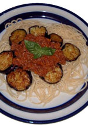 なすびとカレー風味のスパゲッティ-レシピのメイン写真