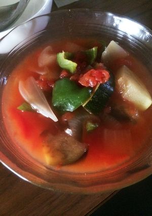 夏野菜たっぷりトマトスープ-レシピのメイン写真