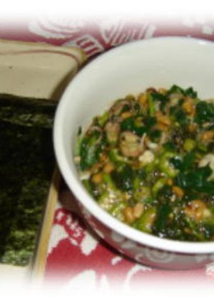 納豆とモロヘイヤとオクラでネバネバ三昧-レシピのメイン写真