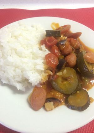 皮なしウイニーと夏野菜でコトコト煮-レシピのメイン写真
