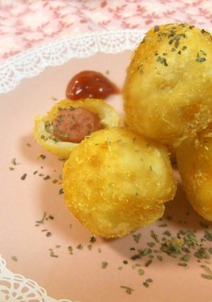 ウインナー&チーズのポテトボール♪-レシピのメイン写真