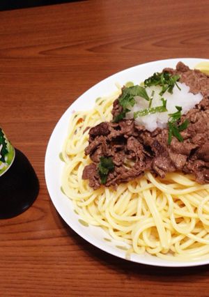 冷製おろし牛肉パスタ-レシピのメイン写真
