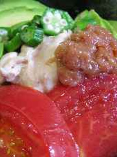 アボカドと鶏肉の梅ソーメン-レシピのメイン写真