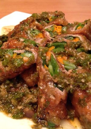野菜の肉巻き香味ソースがけ-レシピのメイン写真