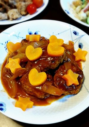 子供が喜ぶ☆煮込みハンバーグ☆-レシピのメイン写真