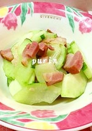 ハグラウリのベーコン炒め♪-レシピのメイン写真