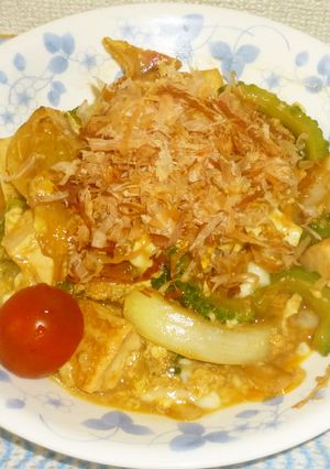 パパの玉ねぎ＆ゴーヤーチャンプル-レシピのメイン写真