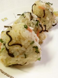 ▲紅生姜*茗荷*塩昆布のおにぎり▲-レシピのメイン写真