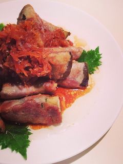 ナスと大葉の肉巻き 生姜ソース-レシピのメイン写真