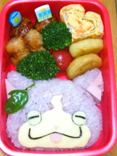 妖怪ウォッチ キャラ弁 ブドウニャン-レシピのメイン写真