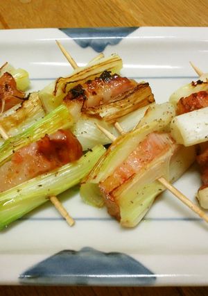 ネギのベーコンはさみ焼き-レシピのメイン写真