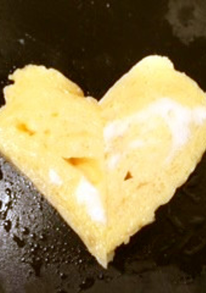 ハート♡の卵焼き-レシピのメイン写真
