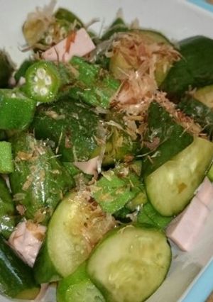 色んな食感!きゅうりとオクラの和え物-レシピのメイン写真