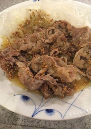 柚子胡椒でサッパリ！豚の塩だれ焼き-レシピのメイン写真