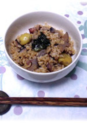 薬膳家レシピ:栗とれんこんのタコ飯-レシピのメイン写真