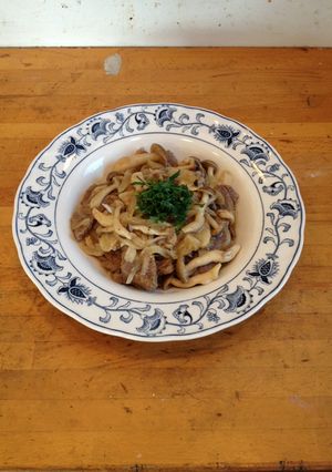牛肉とシメジのウニ風味-レシピのメイン写真