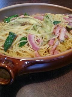 簡単♡なすとオクラの和風醤油パスタ-レシピのメイン写真