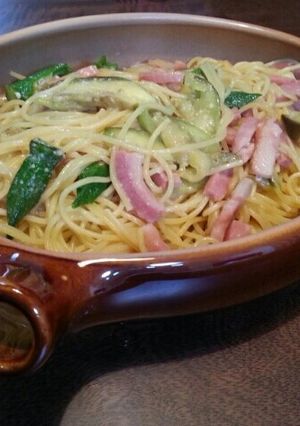 簡単♡なすとオクラの和風醤油パスタ-レシピのメイン写真