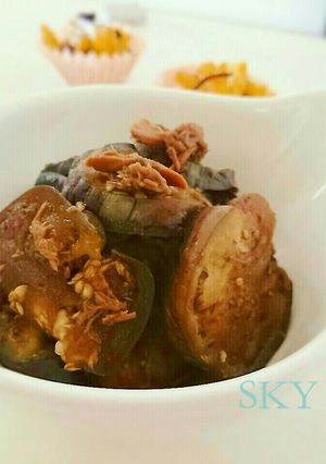 なすのツナ煮：冷凍お弁当野菜おかず-レシピのメイン写真