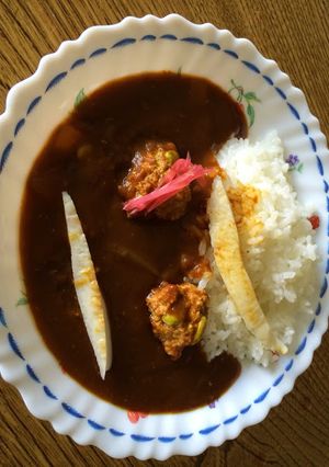 枝豆入り鶏のミートボールで　伊達なカレー-レシピのメイン写真