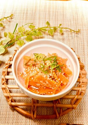 手間は10分!酢にんじんゴマあえ-レシピのメイン写真