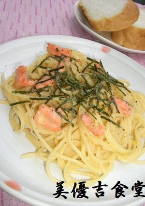あっさり鮭入りカルボナーラ♪-レシピのメイン写真