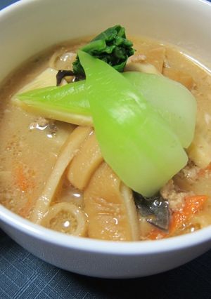 板麸の担担麺風スープ-レシピのメイン写真