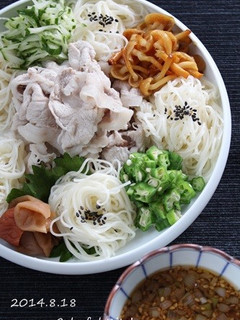 冷しゃぶ素麺-レシピのメイン写真
