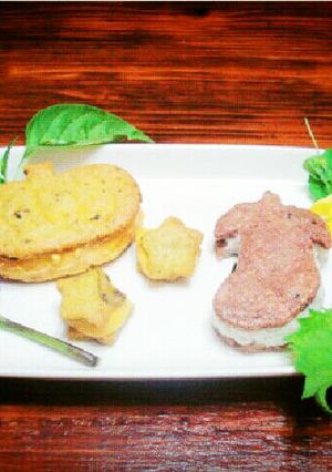 夏野菜☆クッキーサンドアイス-レシピのメイン写真