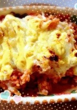 ケチャップライスのマヨチーズ焼き♪-レシピのメイン写真