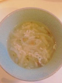 玉葱 とろろ昆布 梅肉 おじや-レシピのメイン写真