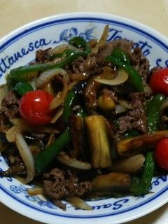 牛肉となすのオイスターソース炒め-レシピのメイン写真