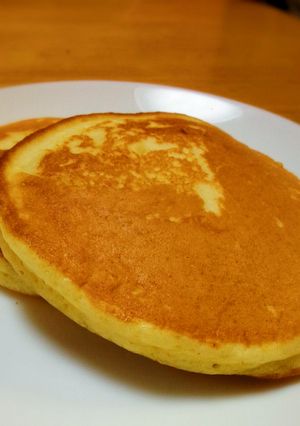 牛乳卵なし♪材料3つの甘酒ホットケーキ-レシピのメイン写真