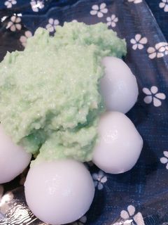 ♪枝豆ずんだあんDEお団子を手作り~♪-レシピのメイン写真