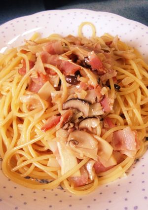 にんにくバター醤油のエリンギ和風パスタ-レシピのメイン写真