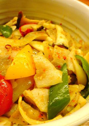 簡単豚バラとエリンギの本格中華炒め丼-レシピのメイン写真