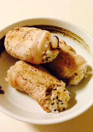 手づかみOKの肉巻きおにぎり-レシピのメイン写真