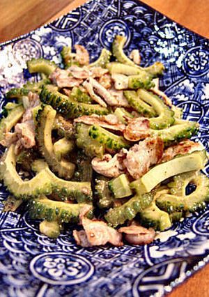 ゴーヤと豚肉の梅ドレッシング炒め-レシピのメイン写真