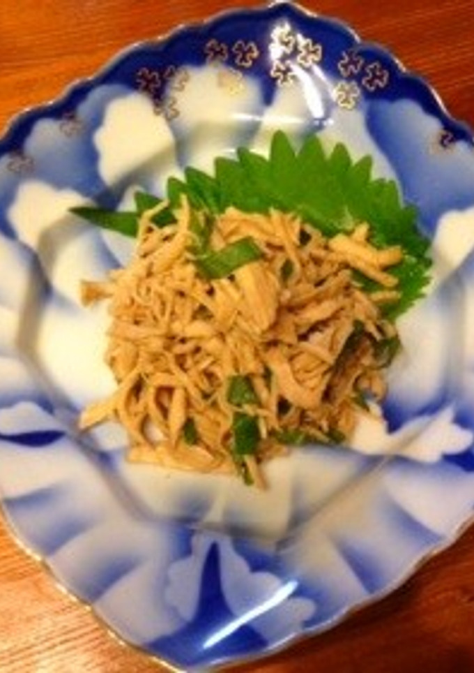 ささみの梅しそ和え-レシピのメイン写真