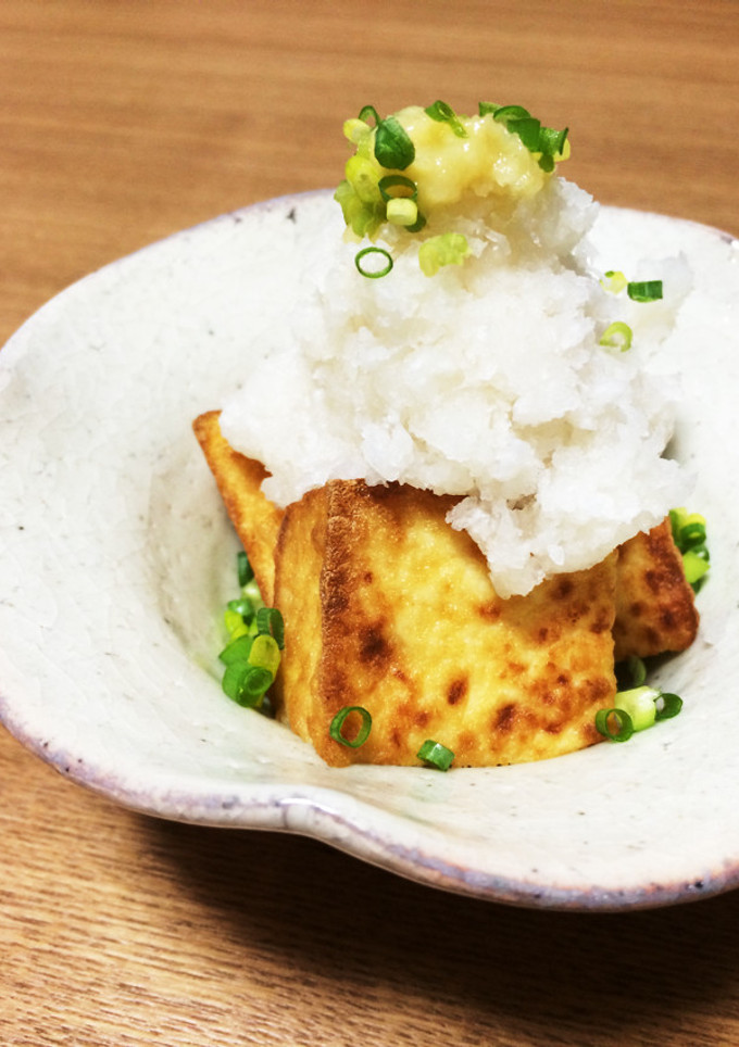 簡単つまみ♡焼き厚揚げおろし冷奴-レシピのメイン写真