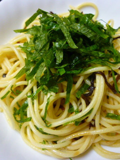 青じそと塩昆布のパスタ★簡単-レシピのメイン写真