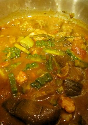 水炊きスープとゴーヤの九州カレー-レシピのメイン写真
