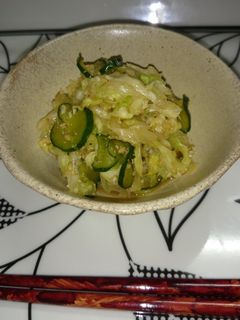 大量消費!胡瓜とキャベツのごま和え-レシピのメイン写真