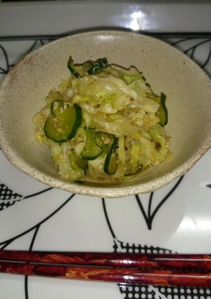 大量消費!胡瓜とキャベツのごま和え-レシピのメイン写真