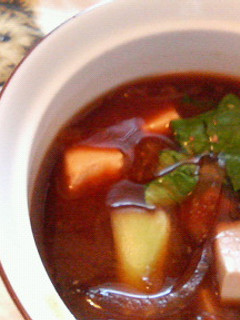 大葉にんにく醤油がミソ☆豆腐キムチスープ-レシピのメイン写真